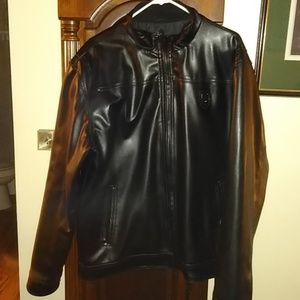 Italian leather men's jacket